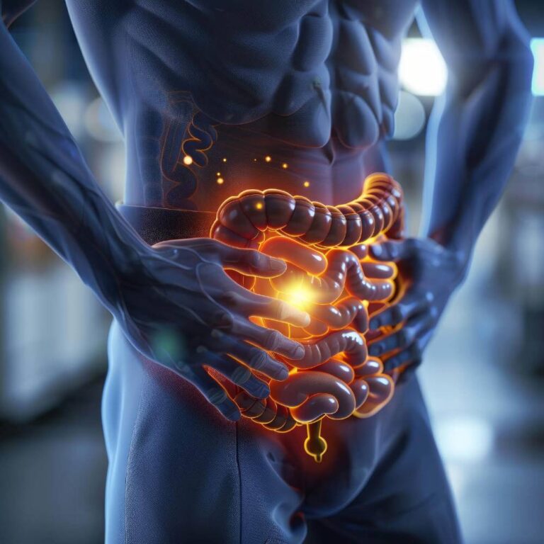 Acupuncture treatment focusing on the stomach area, helping with IBS symptoms, at Family Acupuncture Clinic Jacksonville.